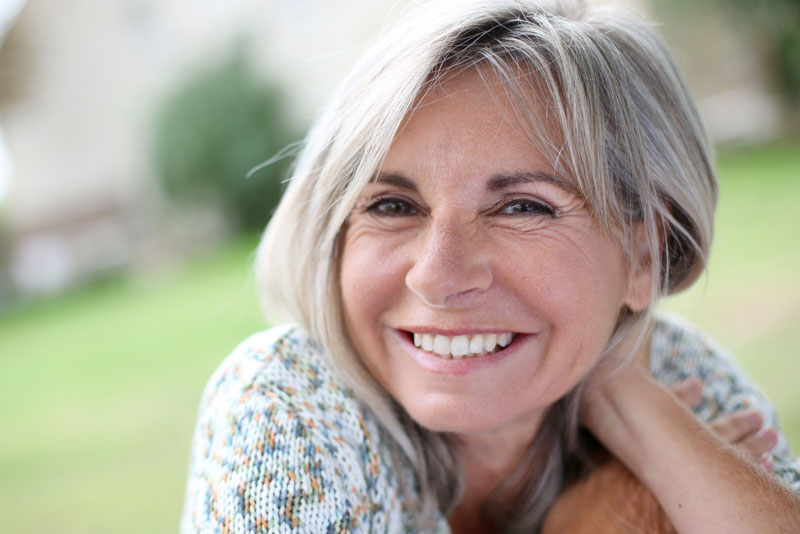 dental implants patient smiling